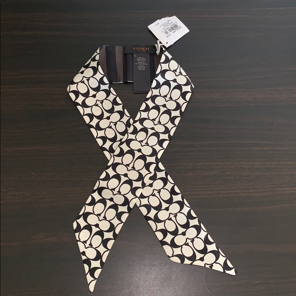 Coach scarf. 100 percent silk.